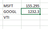call result - Pulling Stock Prices into Excel by Formula (VBA code provided)