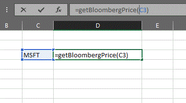 Cell popup populated - Pulling Stock Prices into Excel by Formula (VBA code provided)